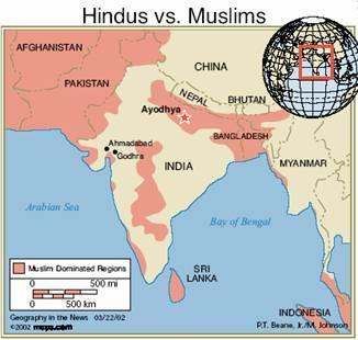 B. Hindus and Muslims 1. The violence and destruction of the Mughal conquest of India horrified Hindus, but they offered no concerted resistance. 2.