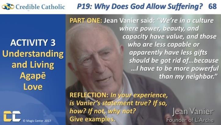 67. VIDEO 6: Jean Vanier and