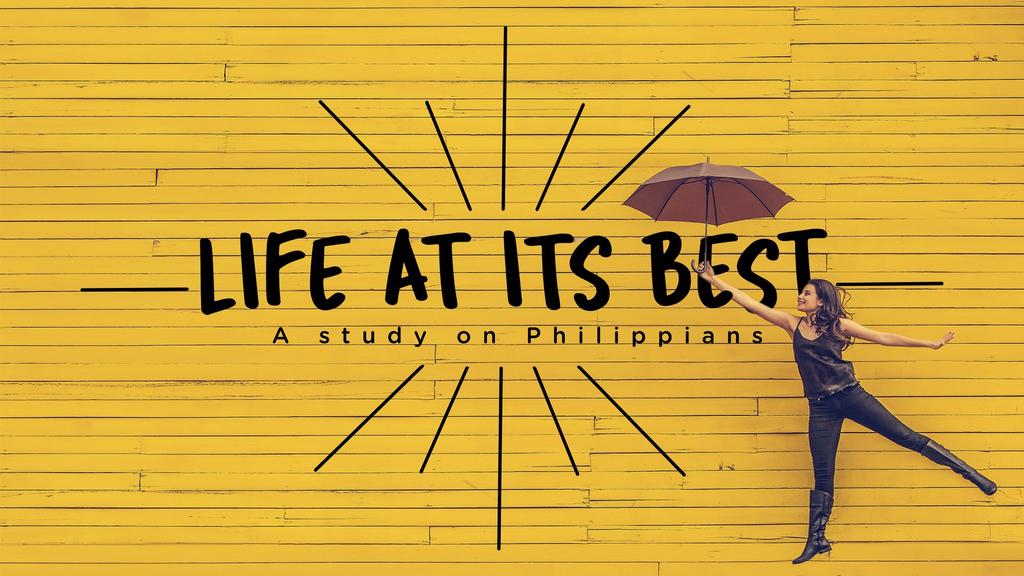 Life at its Best Week 7 July 30-31, 2016 Philippians 4: 1-7 If you haven t heard Pastor Matthew Hartsfield s weekend message or if you need a refresher, watch the video here: www.vandyke.