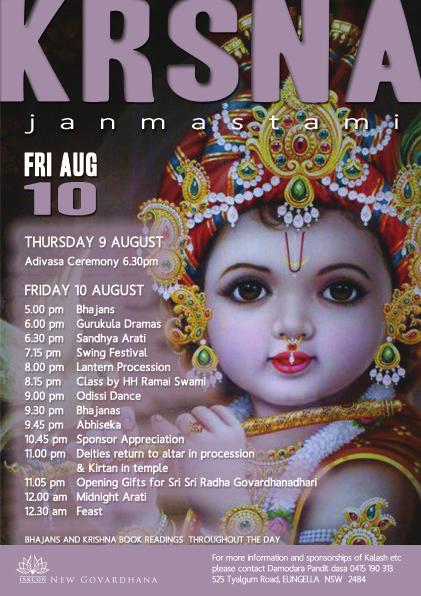 Calendar of Events for August Poster Design by Urvasi devi dasi Poster Design by Urvasi devi dasi Poster Design by Urvasi devi dasi uttamaslocka.