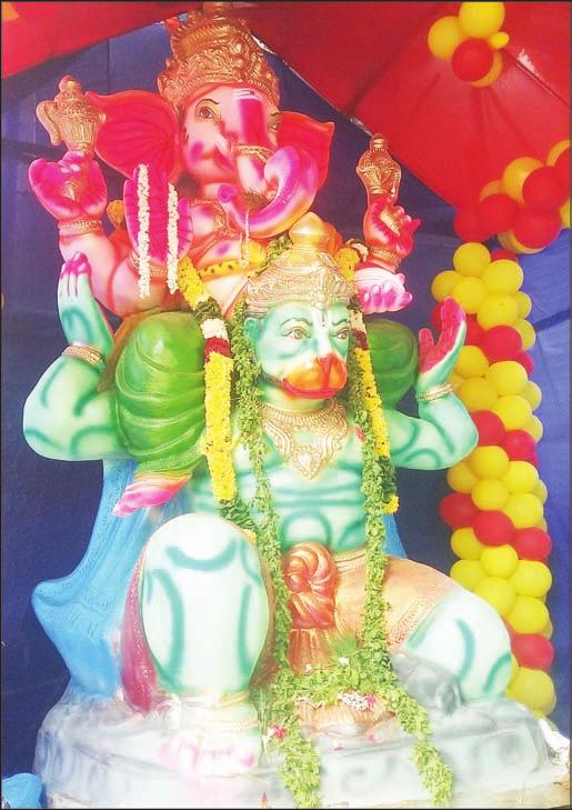 Page 4 Over 100 large Vinayaga idols in neighbourhood 12 commercial buildings in T.