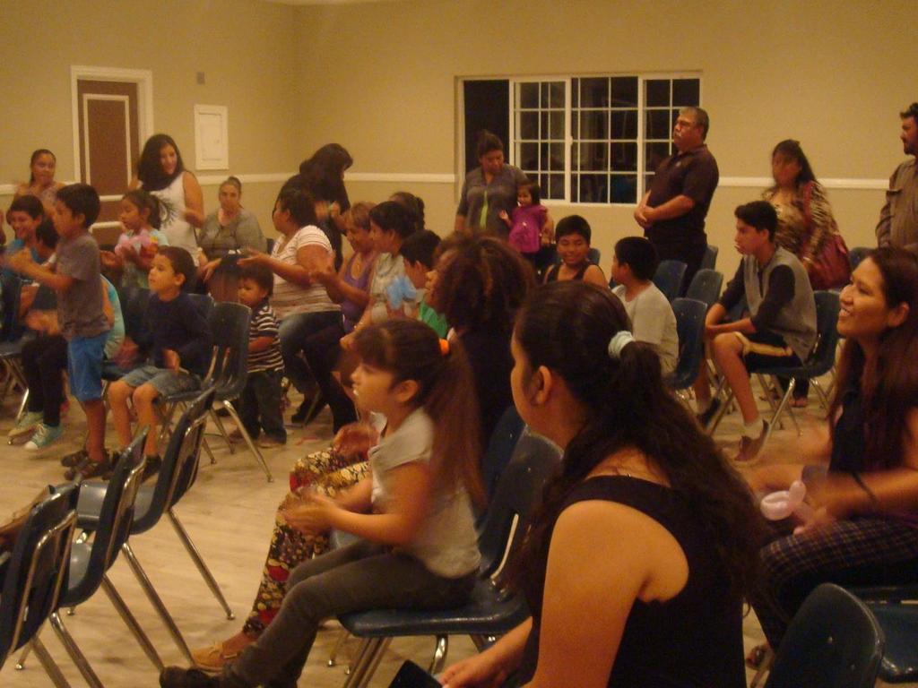 We have just restarted our Hispanic Bible Studies in the neutral Tribal Hall where