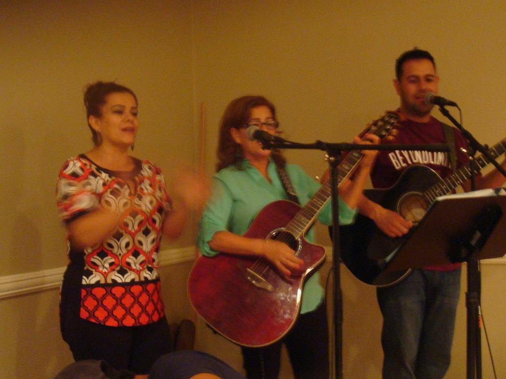 This is our talented Worship Team leading the singing.