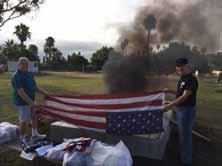 We were Supported VFW Ship 1774 with their retirement of 150 flags at the Mission Bay
