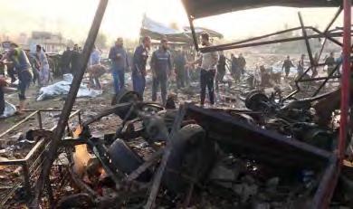 12 Mass-casualty suicide bombing attack south of Kirkuk On November 21, 2017, a suicide bomber blew up a car bomb in a vegetable open market in the center of the city of Tuz Khurmatu, about 69 km