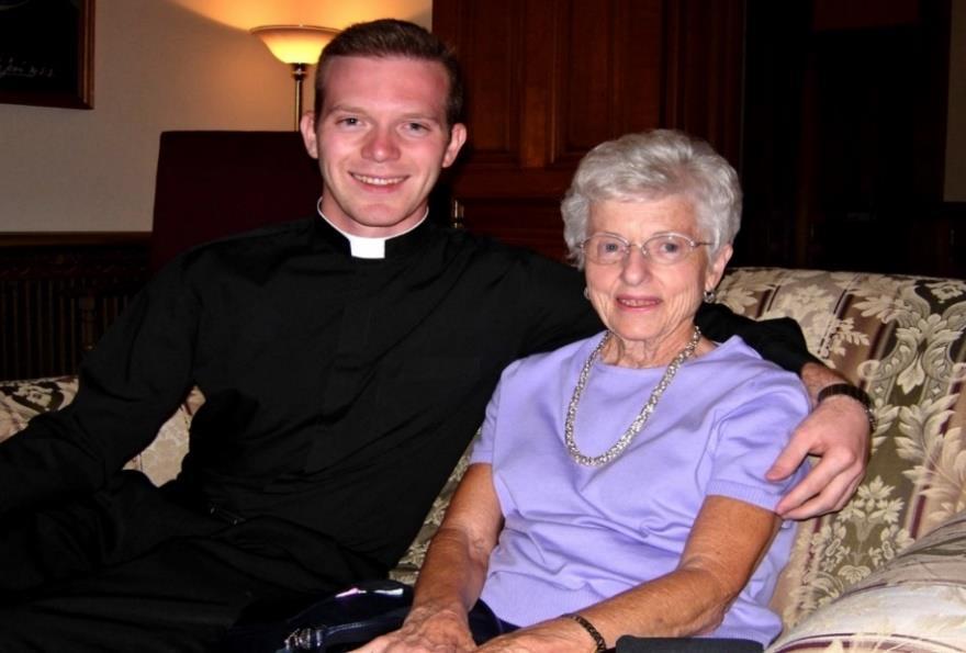 She came out of rehabilitation a week before his ordination and did attend his ordination.