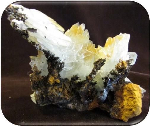 Barite, Blue and Hematite Blue Barite and Hematite Blue Barite stimulates dreaming and dream recall. It helps focus thoughts and energy.