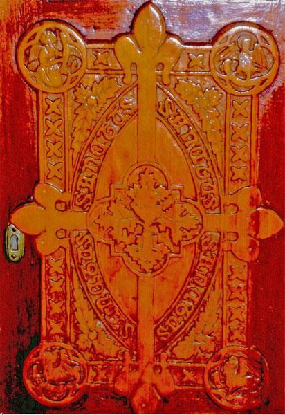 A detail of the insert is given below, followed by a detail of the enamelled brass tabernacle door in Pugin s St Peter s Church, Marlow.