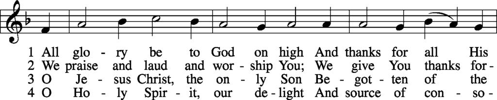 Hymn of Praise 947 All Glory Be to God on High 2006