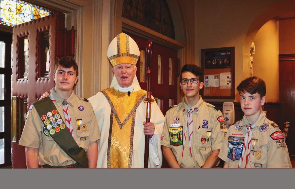 Noticias en español Congratulations to The Boy Scouts of Troop 89 On June 7, 2018 Bishop Timlin awarded the Pope Pius XII religious emblem to: Alexander Brunetti Dillon Brunetti Charlie Maloy Jonas