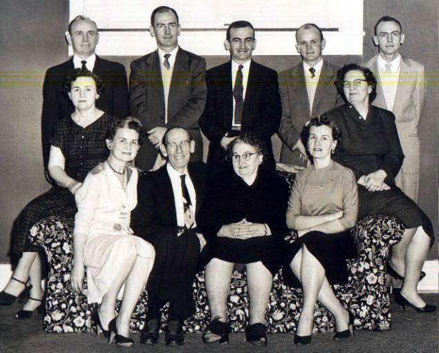 The William Charles Moss Family Back row standing: L to R: Ernest Linuel, James Andrew,