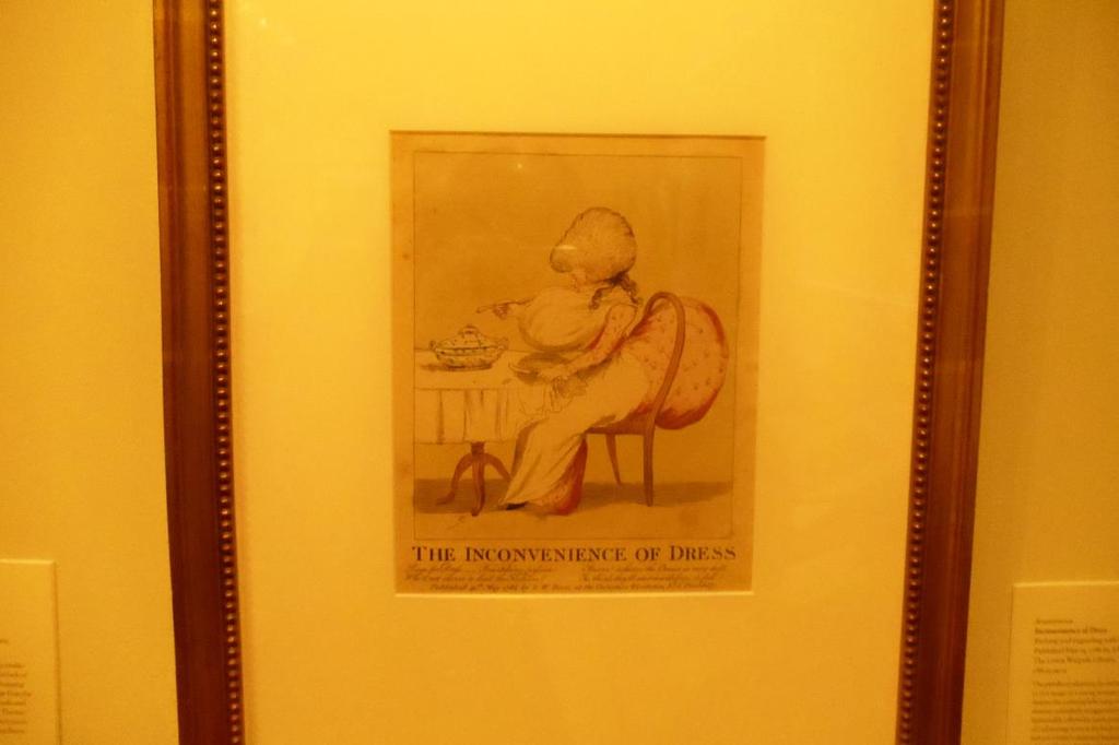 114: "Inconvenience of Dress," 1786, spoofs the front and rear