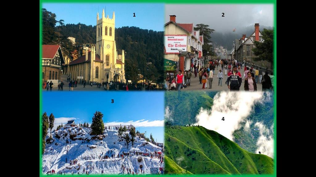Kasauli is a small hill town famous for its Monkey Point, Sunset Point, Christ Church & Mall Road. TOUR 3: [Distance 322 Kms; Round Trip] 1. SHIMLA 3. KUFRI 2. MALL ROAD 4.
