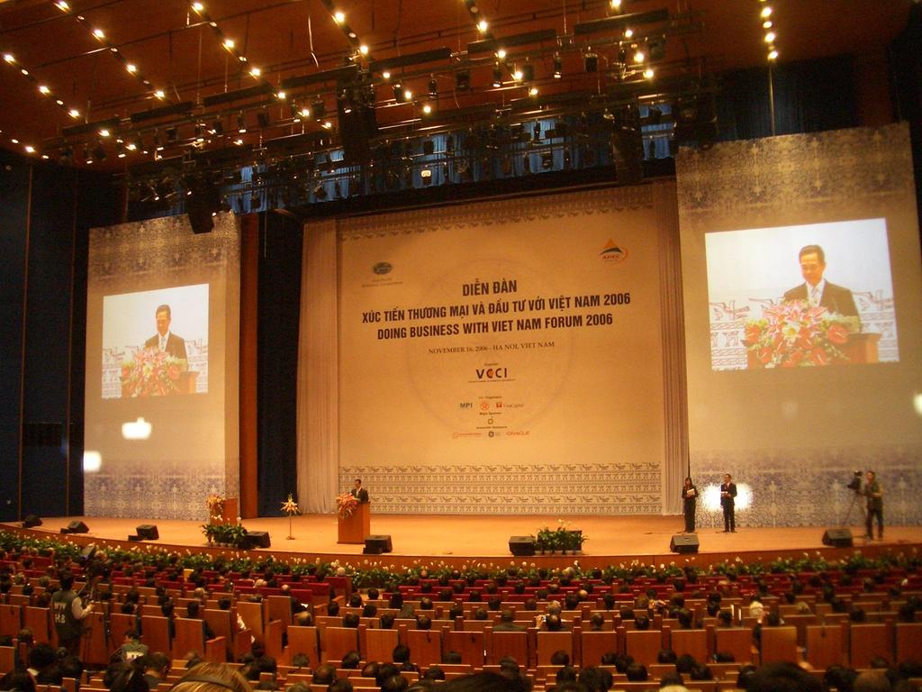 The introductory speech was given by, no less than the Prime Minister of Vietnam, Nguyen Tan Dung.