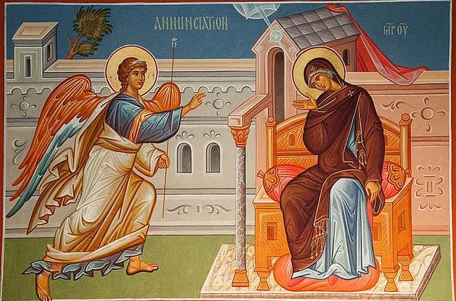Sunday, April 7 2019 FOURTH SUNDAY OF GREAT LENT: THE ANNUNCIATION This year, the Feast of the Annunciation falls on the fourth Sunday of Great Lent.
