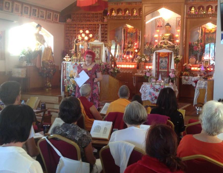 cymbals, and practice the traditional Tibetan tunes. It was an exhilarating weekend with much joyous singing, which has brought a new dimension to our popular pujas and ritual ceremonies.