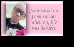 Sherene: Jesus Saved Me from Suicide December 8, 2018 Dear Family, I'm sorry you haven't heard from me for days, because I've been intensely involved with a young woman who ran away from home in