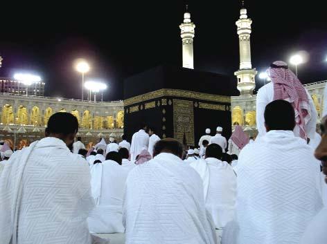 144 LESS STRESS MORE SUCCESS Section 2 A. Study the picture given and answer the questions accompanying it. This is a photograph of Muslim pilgrims at the Grand Mosque in Makkah (Mecca). A. Pick one thing from the photograph which shows that this is a holy place.