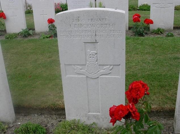 War Record - James James was a private in the 1 st Battalion of the Loyal North Lancashire Regiment,