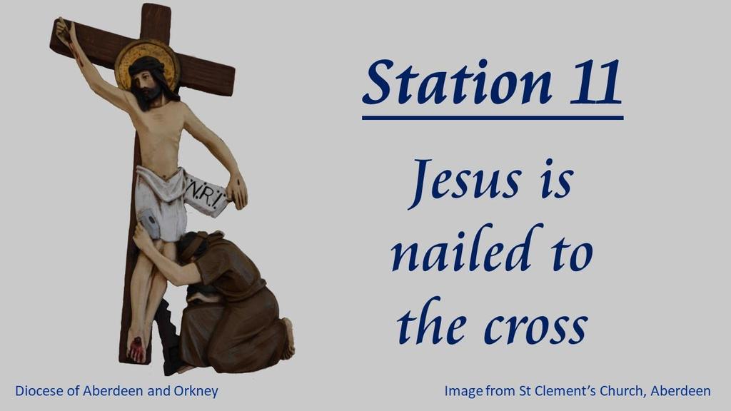 When they came to the place that is called The Skull, they crucified Jesus there with the criminals, one on his right and one on his left. [Luke 23.33] [John 19.