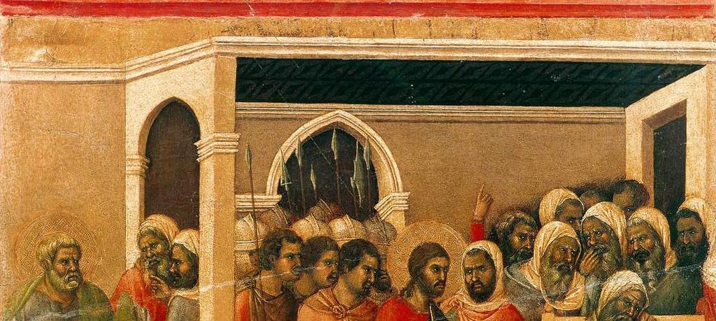 Duccio di Buoninsegna, Christ Before Caiaphas 1308-11 Matthew Matthew s account of Jesus
