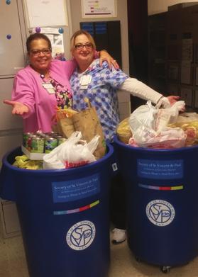 Luke s Health collected 1,196 pounds of non-perishable food items ultimately providing enough for 996 meals!