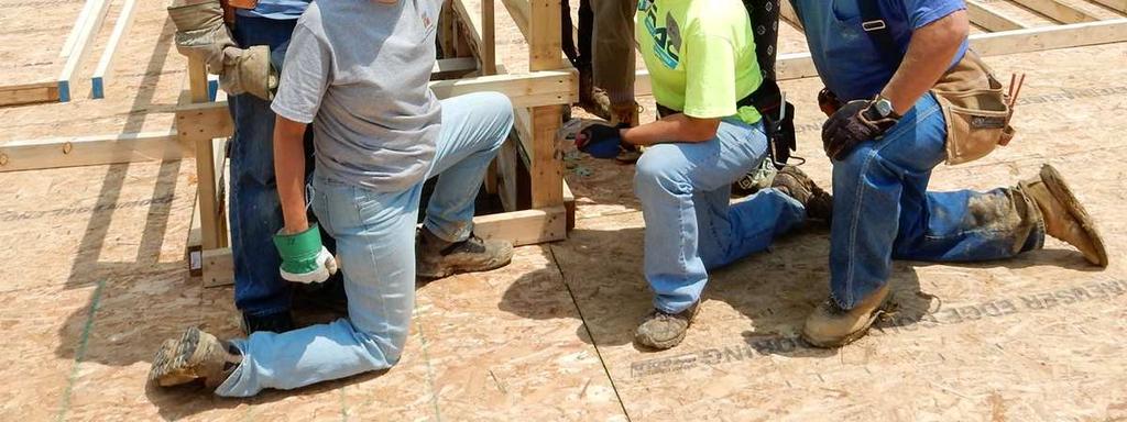 While they do their specialized work, our all-volunteer Habitat crew will turn our attention to the installation of drywall and plumbing fixtures inside the house and the installation of doors,