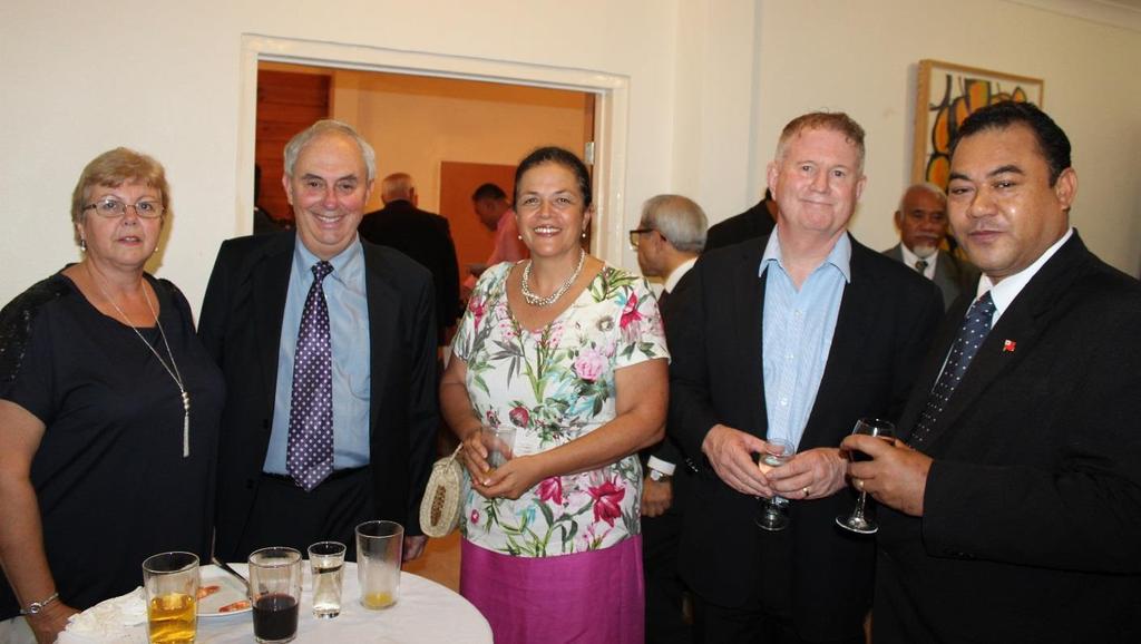 Invited guest at the farewell reception included Ken Walker and wife, Police