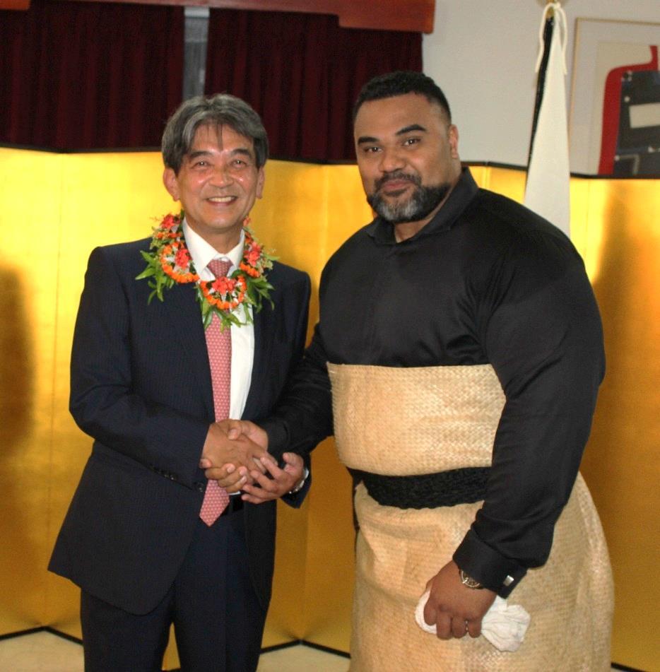 Tongan dance  Yukio Numata with Lord