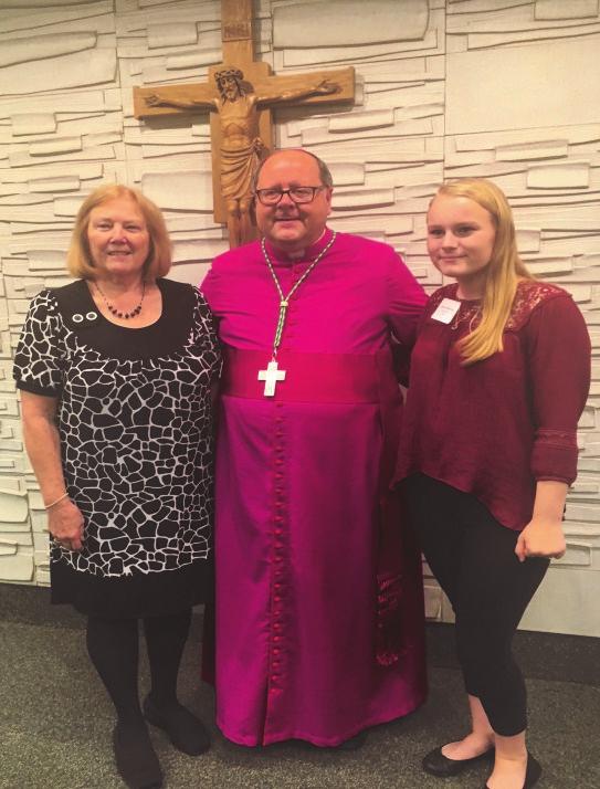 RCIA Sponsors Cidates from Holy Trinity Parish for The Rite of Election day with Bishop Edward Malesik on Sunday, February 25, 2018 Brook Peg JoAnn Grace Ed Connie RCIA Support - Tom Catholic Relief