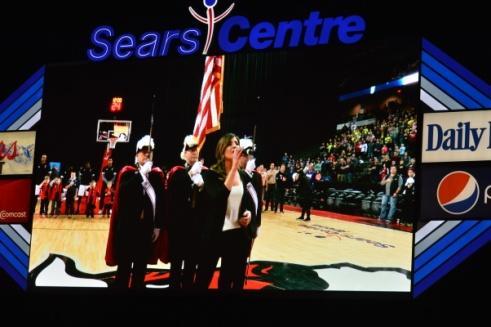 54 Knights and friends that went to the Sears Centre to