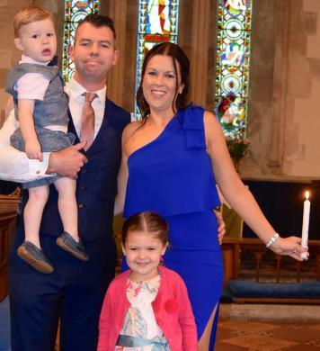 In a delightful ceremony where there were more than 20 other young children in church, Henry was beautifully behaved and delightfully lively and he sets off on