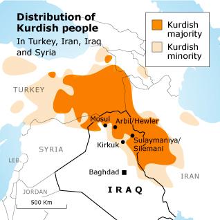 The Kurds- an ethnic minority who live in a region that is part of Iraq, Iran, Syria, Armenia, and Turkey While culturally different