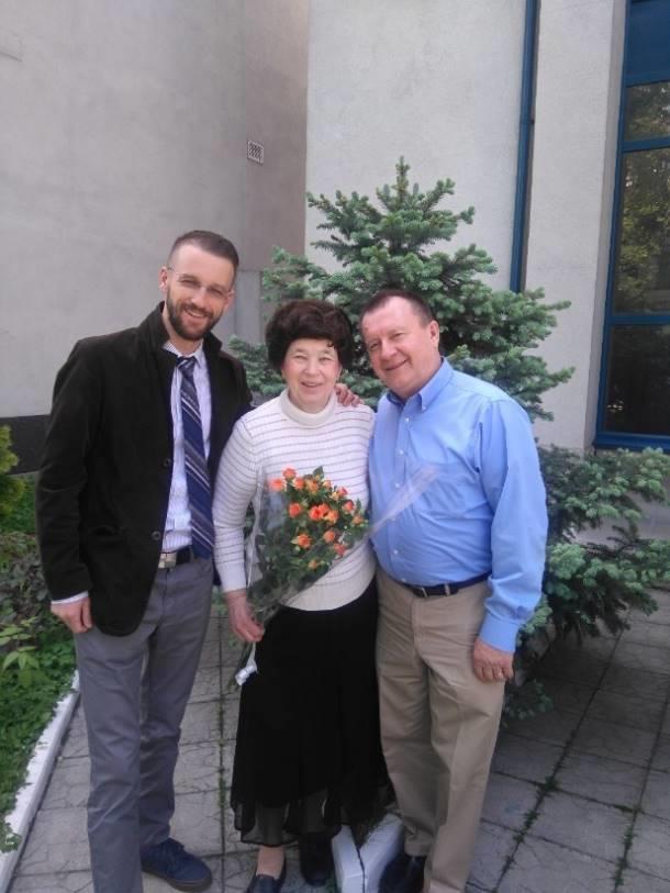 They sent one of our sons, Andrei, on a long journey across the ocean, so that he would come to Nina's birthday in Chisinau, congratulate her personally on behalf of all