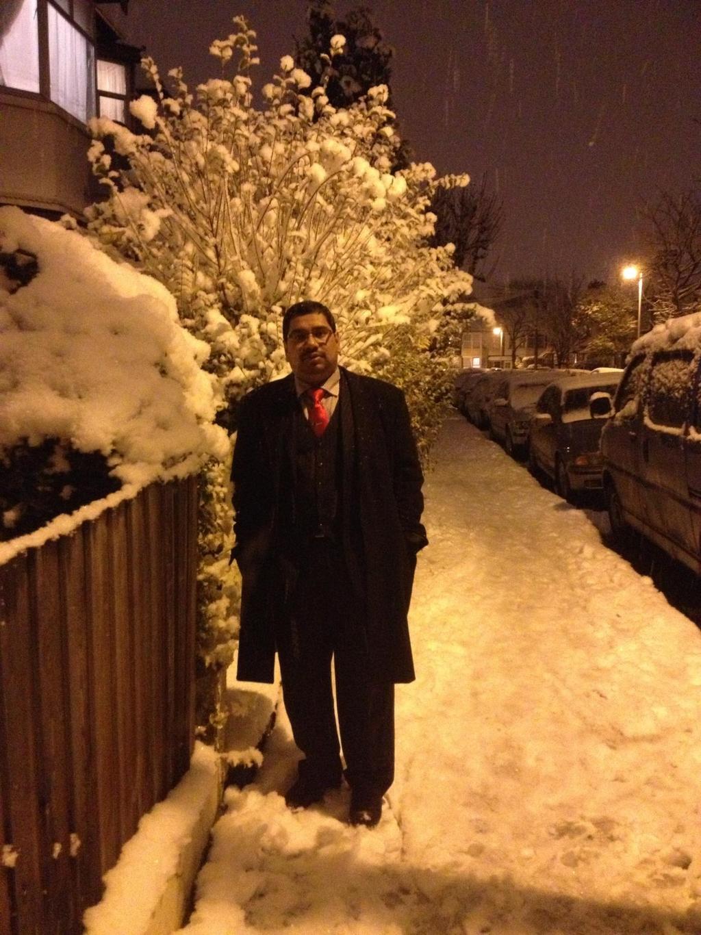 Barrister Nazir Ahmed on his way to court at the