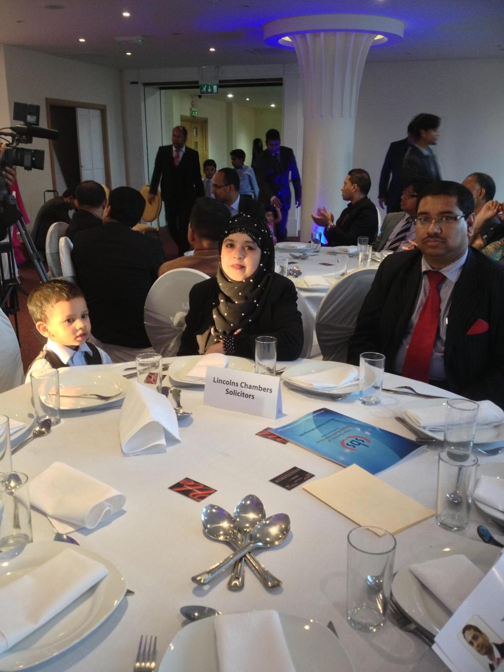 Barrister Nazir Ahmed with his family at annual