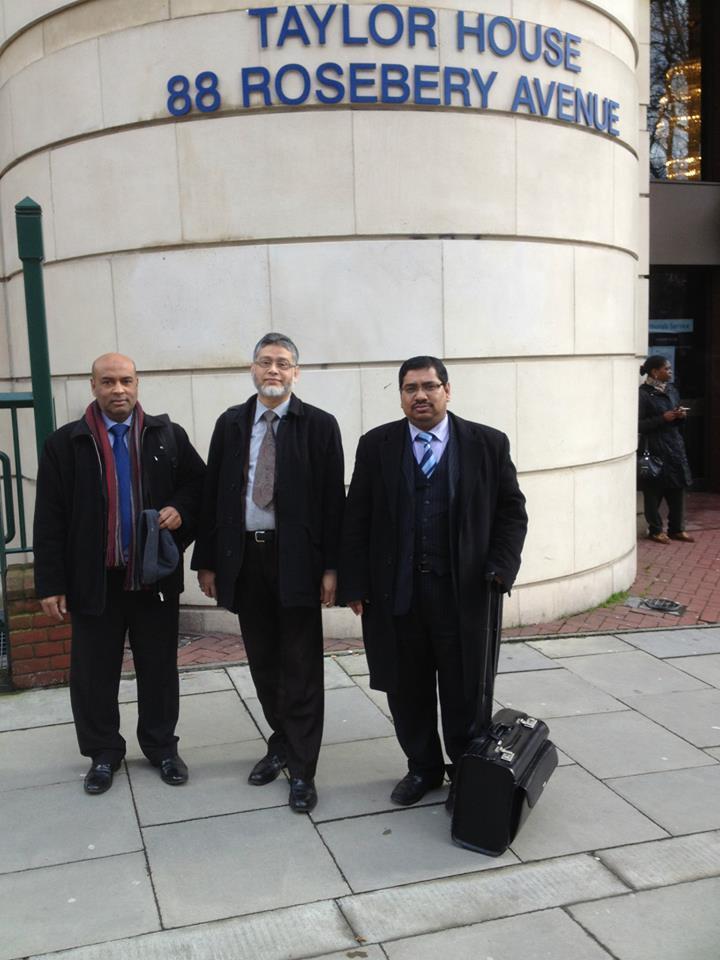 Barrister Nazir Ahmed (right) with Barrister Ataur Rahman and Barrister