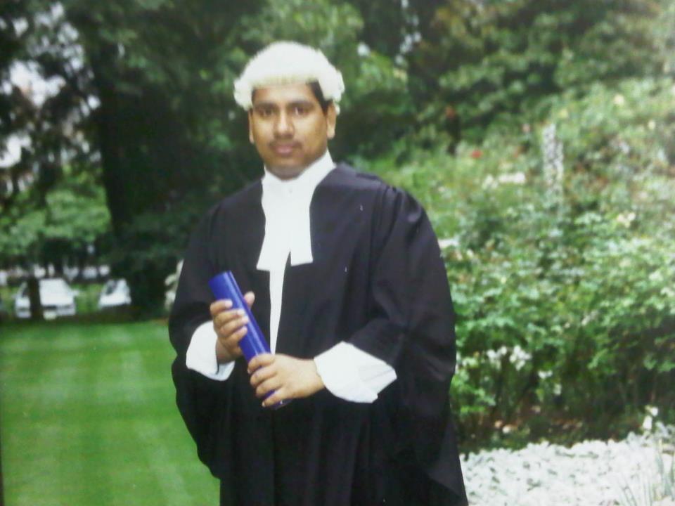 Barrister Nazir Ahmed in his full dress