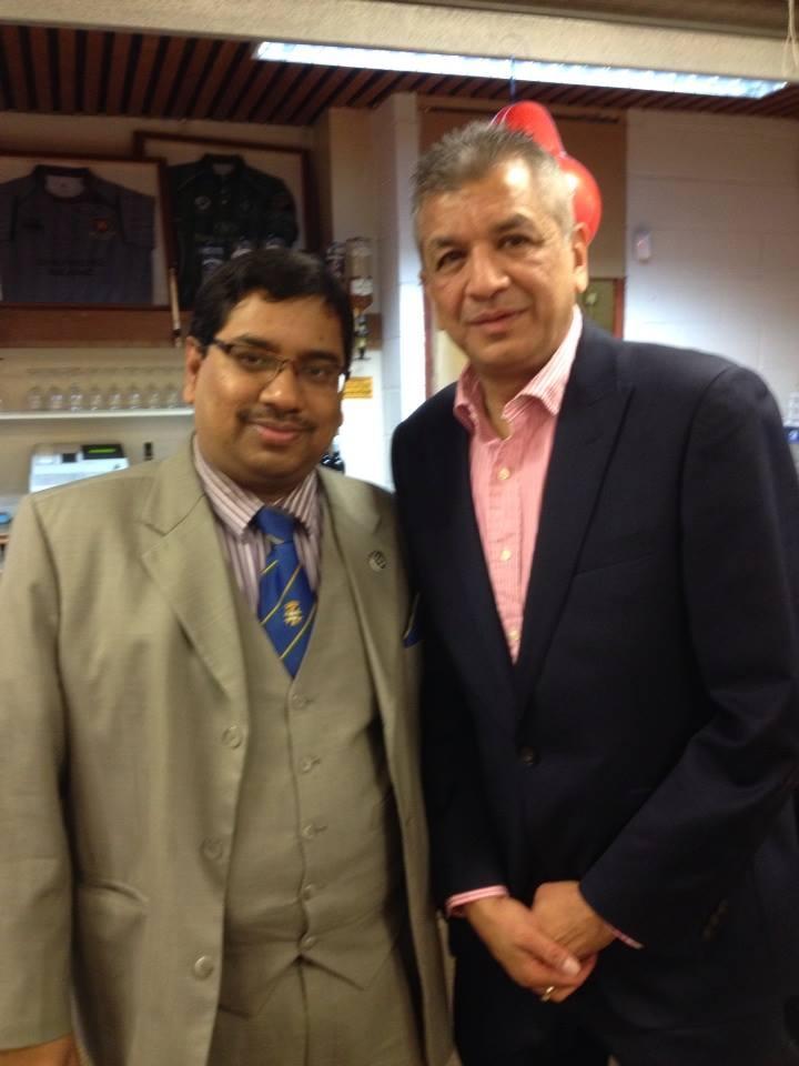 Barrister Nazir Ahmed with Cllr Unmesh Desai, Lead Cabinet Member of the