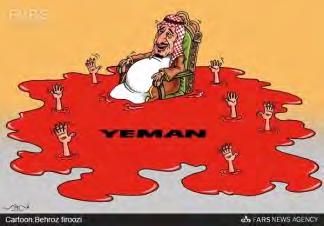 11 Anti-Saudi Arabia cartoon published after the attack in Yemen (Fars, October 10, 2016).
