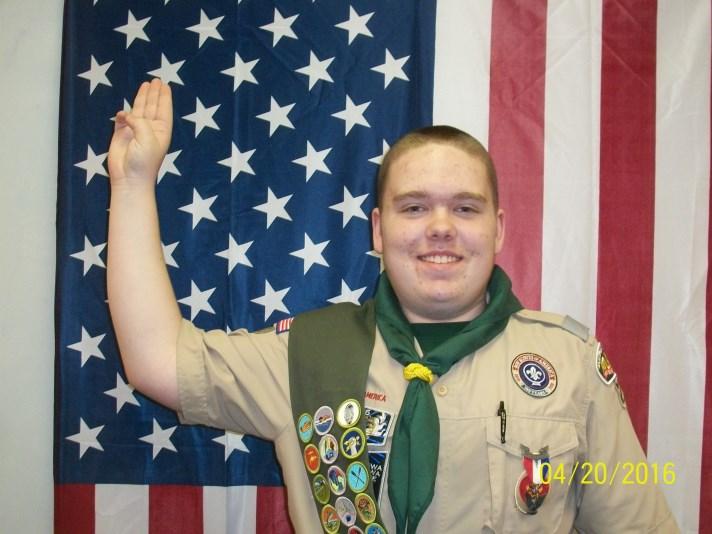 for Scouting s highest rank on April 20, 2016. An induction ceremony was held at Christ Church on August 13, 2016. You can say Alex began his scouting experience hanging out with his dad.