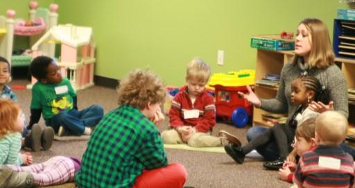 Pre-Kindergarten and Kindergartners may also play games and do activities to help them better understand the Bible lesson and improve social skills.