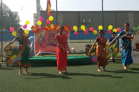 Celebration in School Kannada Rajyotsava Celebration As the Father