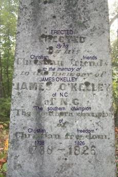 James O Kelley 1735-1826 Note the historical development that took place through his influences.