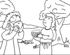 4) Jacob and Esau Isaac s Sons and Color Page 15-20 minutes *Optional: Serve Lentil Stew to children while you read the story so they can truly get an idea of what Esau gave up all for a bowl of stew!