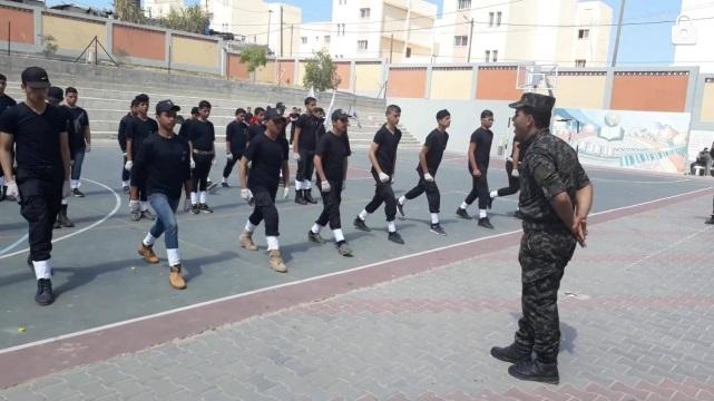 3 Al-Futuwwa activity in high schools in the central Gaza Strip and Western Khan Yunis (Facebook page of the national security apparatus in the Gaza Strip, November 24, 2018).