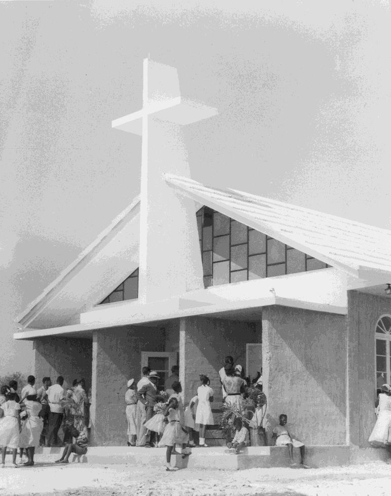 A look back at the Bahamas mission St. Anne s Church in Rock Sound (left) was built by Fr.