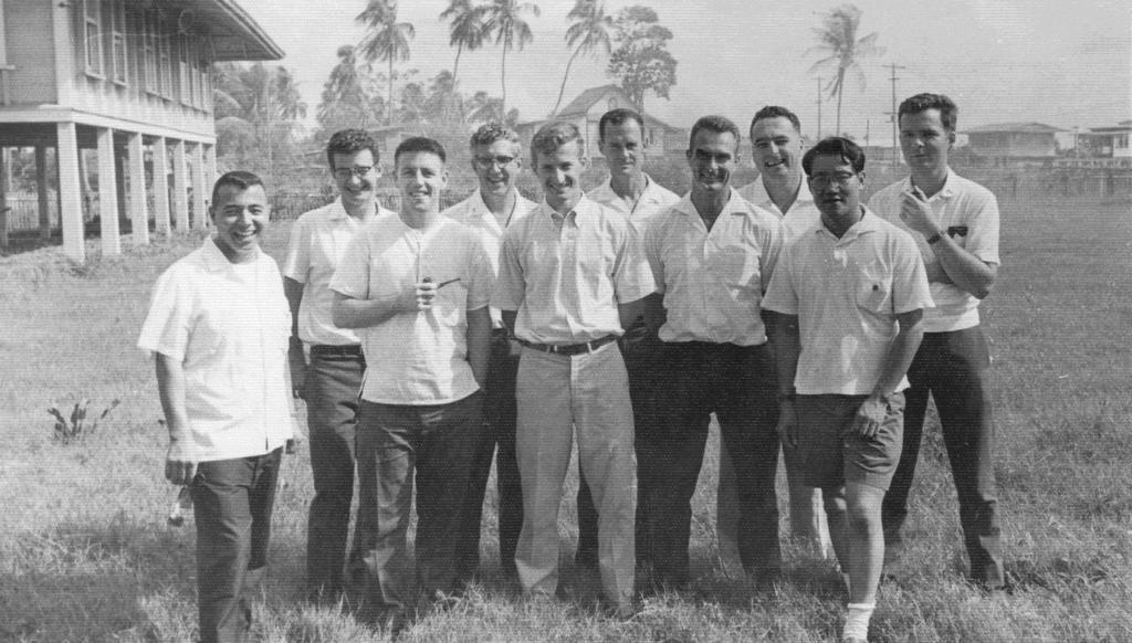 A look back at the Guyana mission At the Central House in Providence. Circa 1970. L-R: Frs.