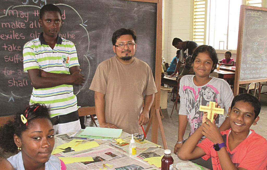 While still a deacon, Fr. Luis Lopez worked in Ascension parish in New Amsterdam, Guyana.