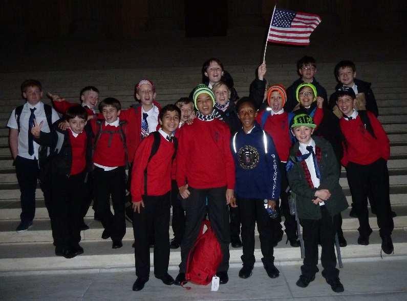 SUPPORTING THE WORK OF THE TEMPLE CHURCH CHOIR The Temple Church Choristers at the Supreme Court, Washington DC, after their triumphant concert there.